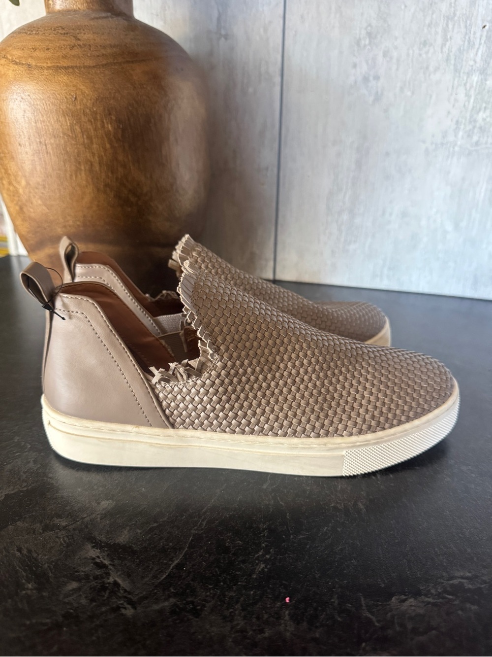 Indigo rd. | Casual Slip-On Sneakers in Taupe | 6.5